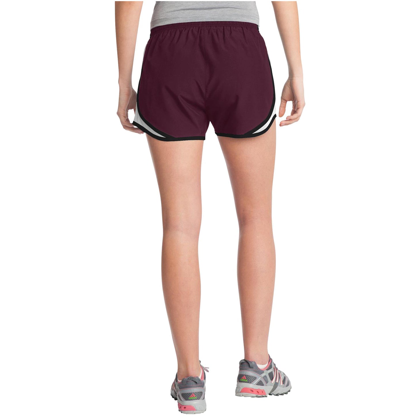 Maroon/ White/ Black