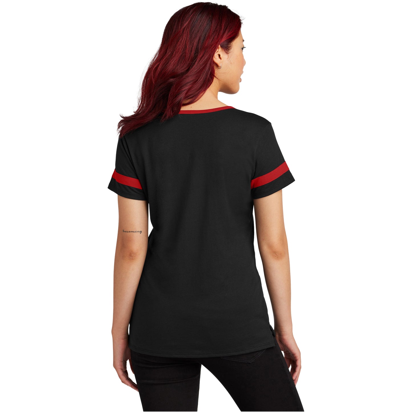 Black/Deep Red
