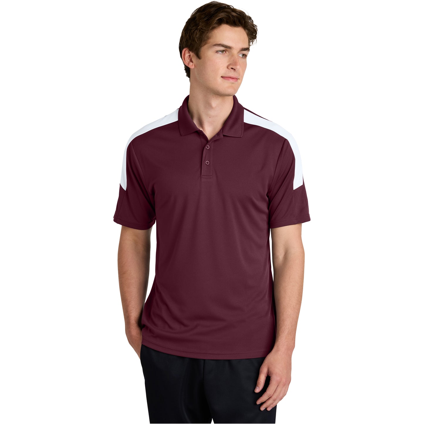 Maroon/White