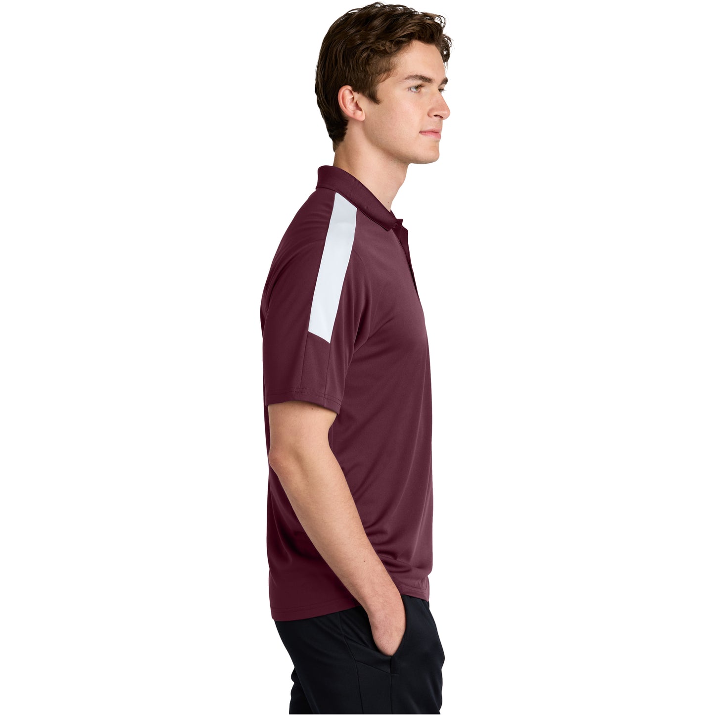 Maroon/White