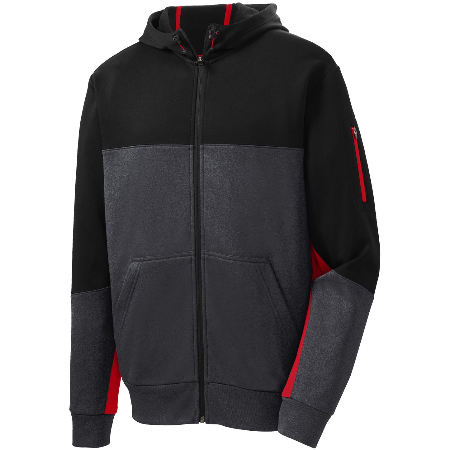 Black/Graphite Heather/True Red