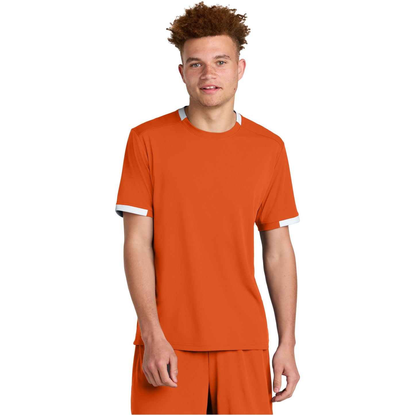 Deep Orange/White