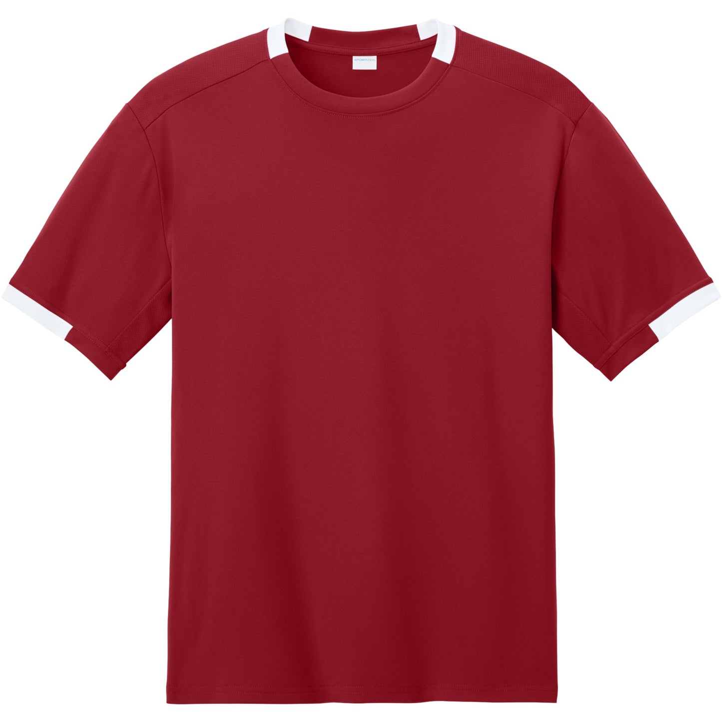 Deep Red/White