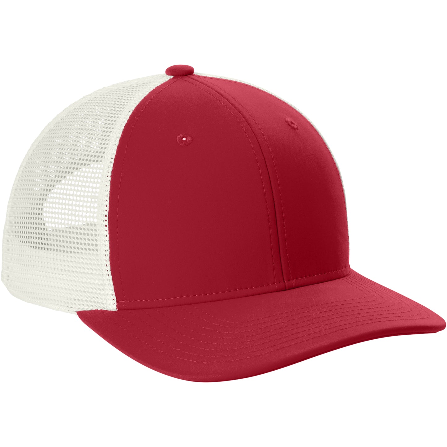 Deep Red/White