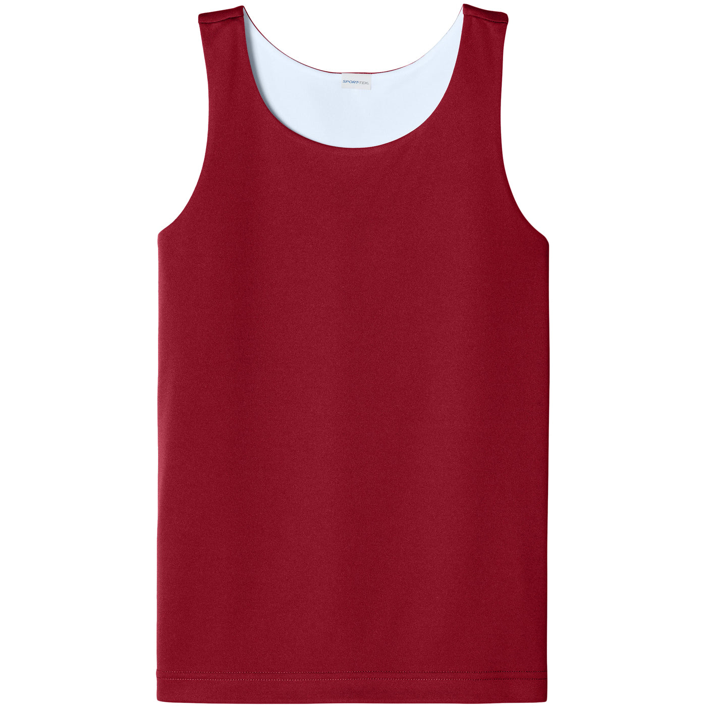 Deep Red/White