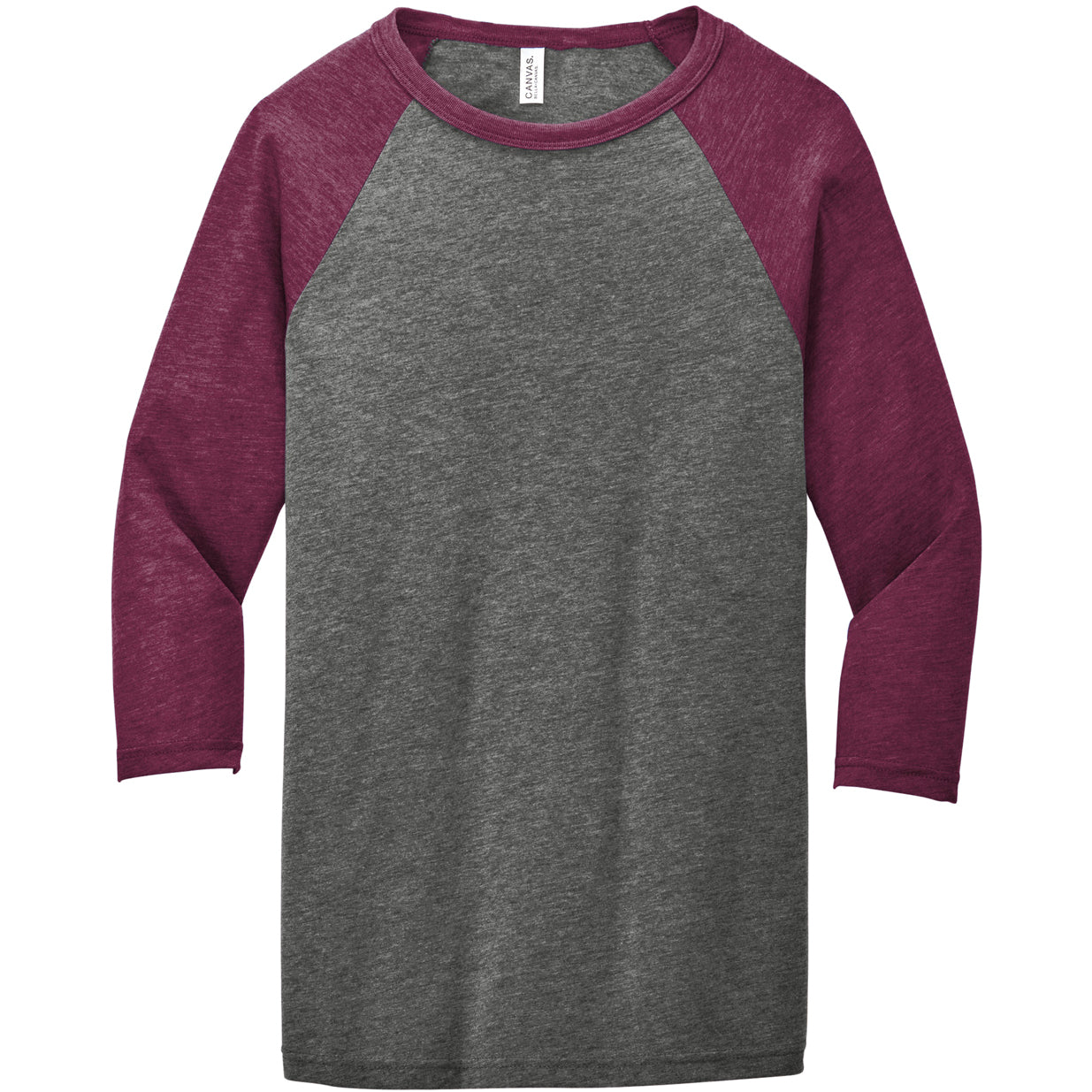 Grey/Maroon Triblend