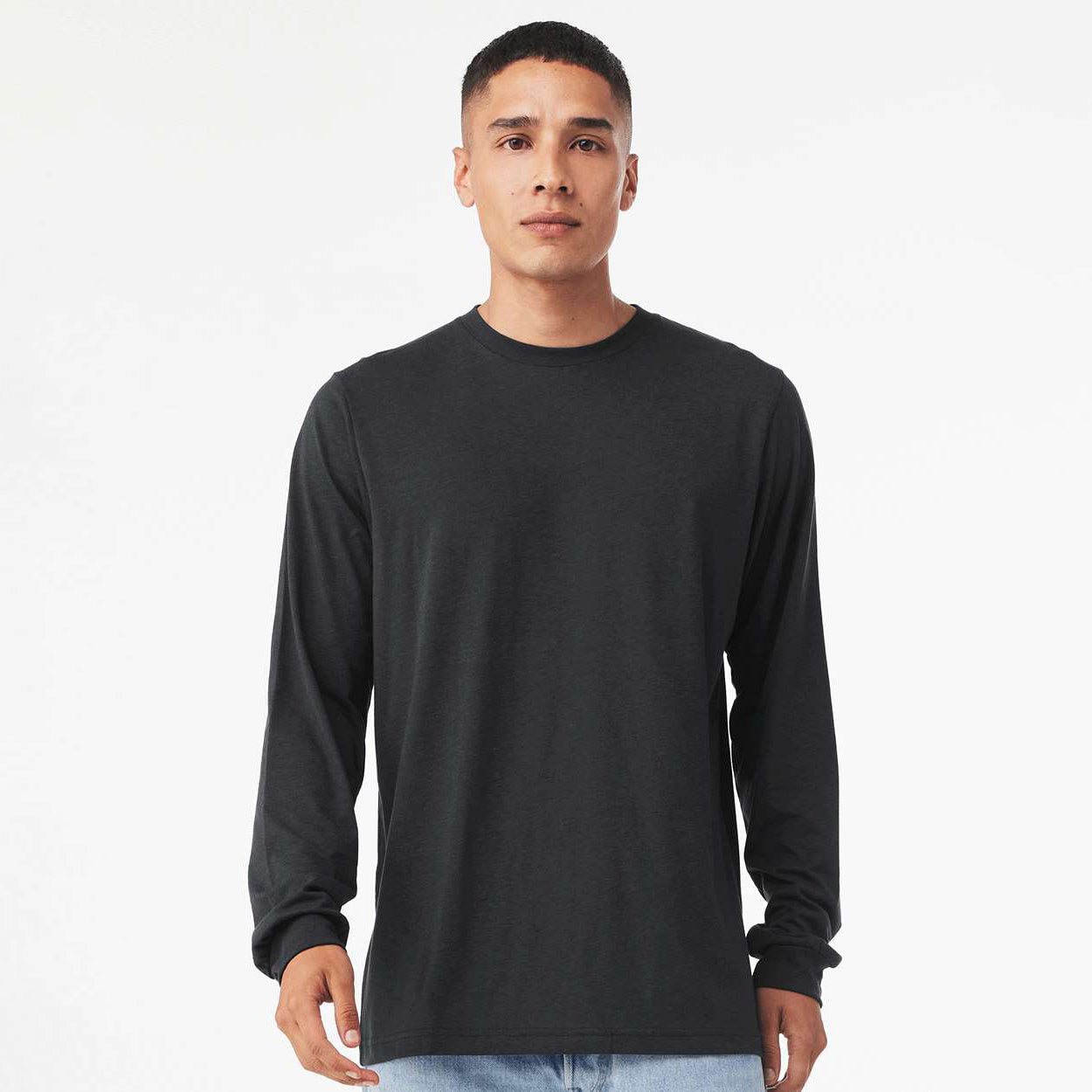 Solid Dark Grey Triblend