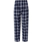 Navy/Silver Plaid