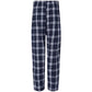 Navy/Silver Plaid