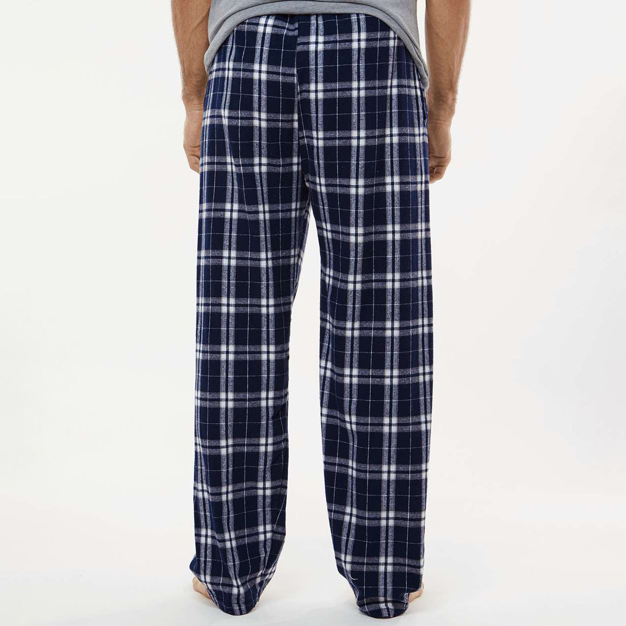 Navy/Silver Plaid