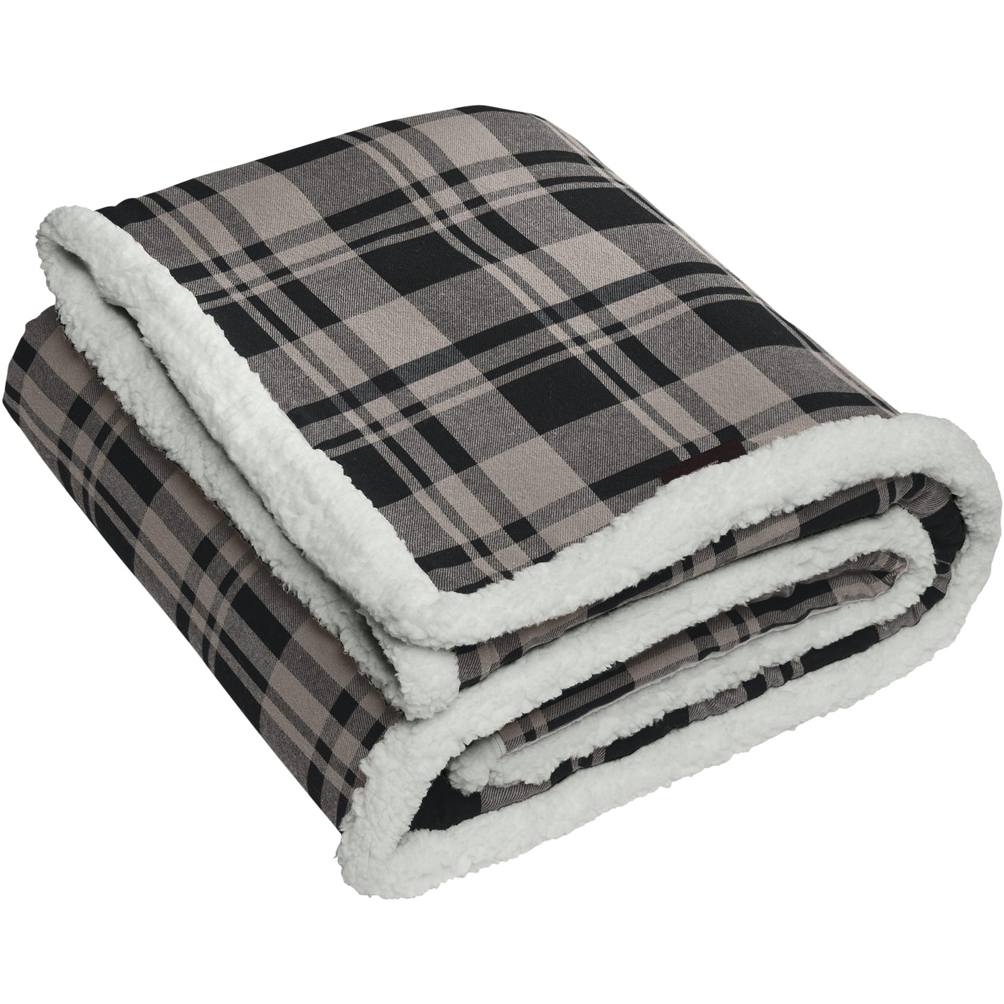 Black Uneven Plaid