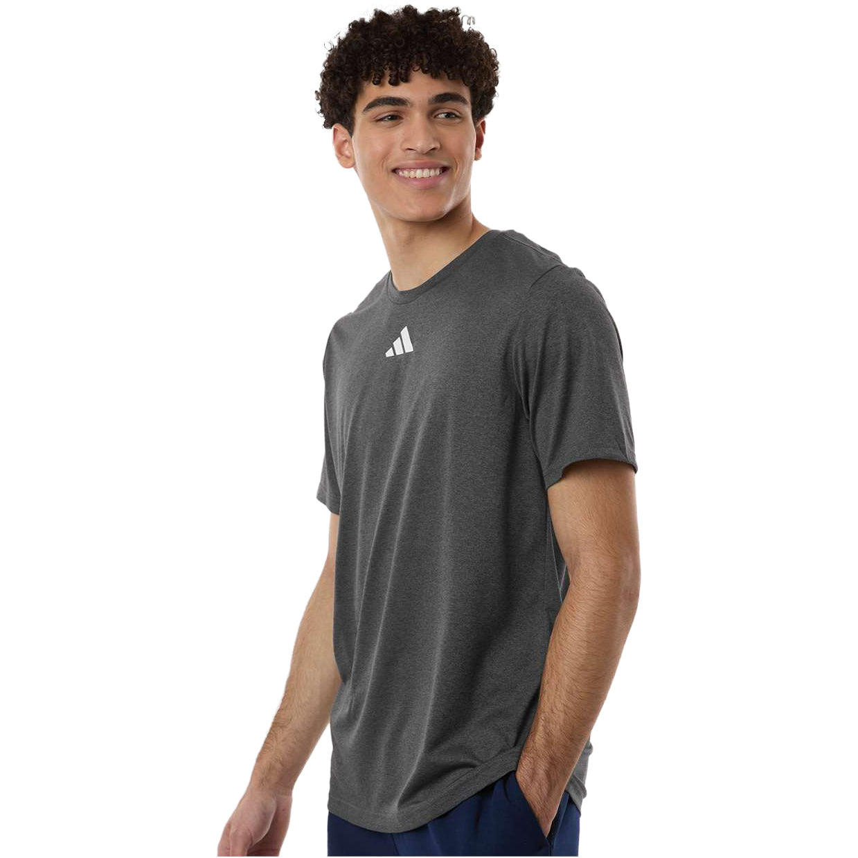 Dark Grey Heather/ White