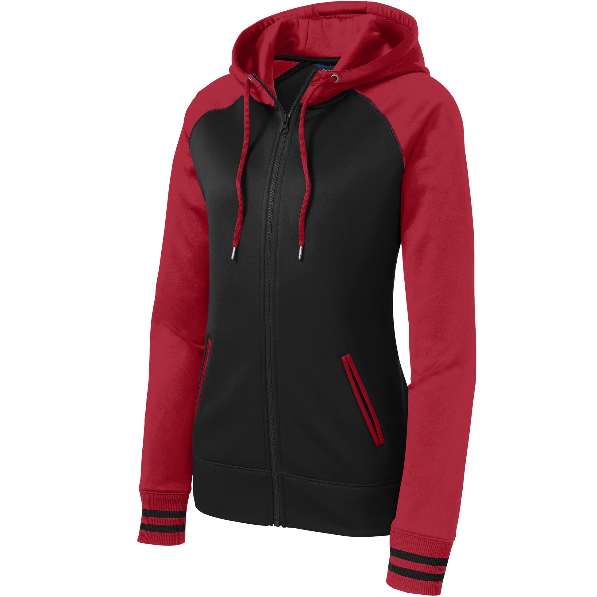 Black/Deep Red
