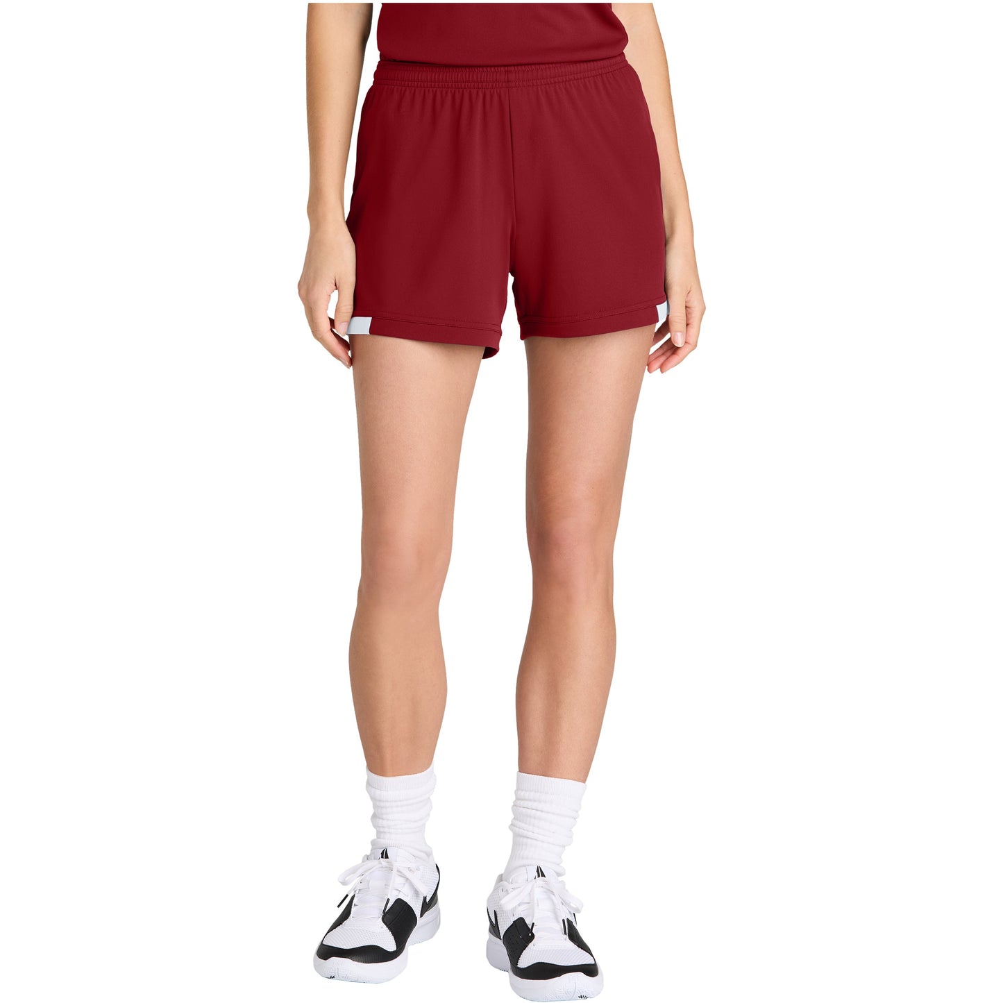 Deep Red/White