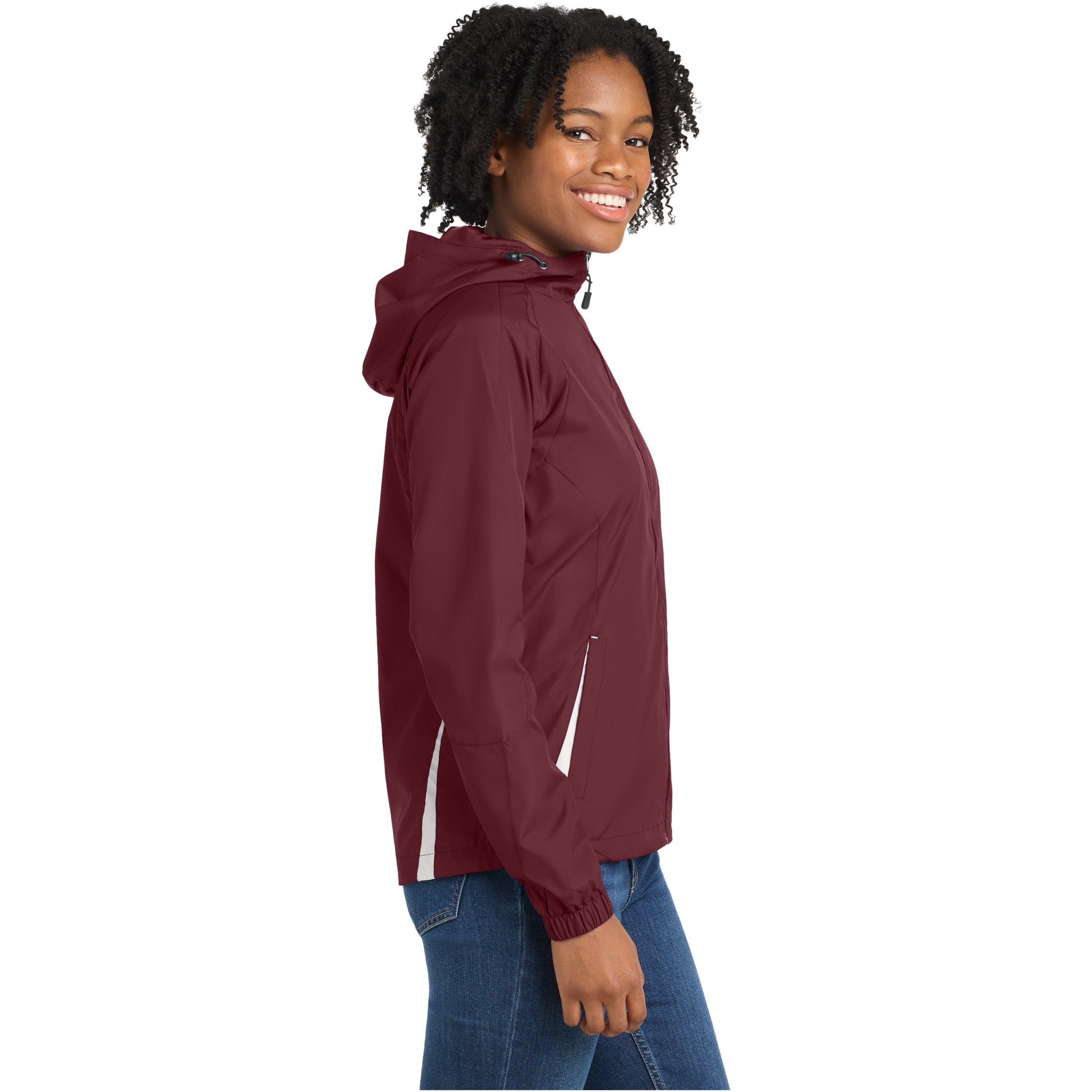 Maroon/White