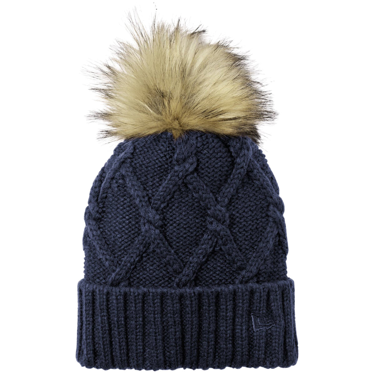 Faux Fur Pom Beanie