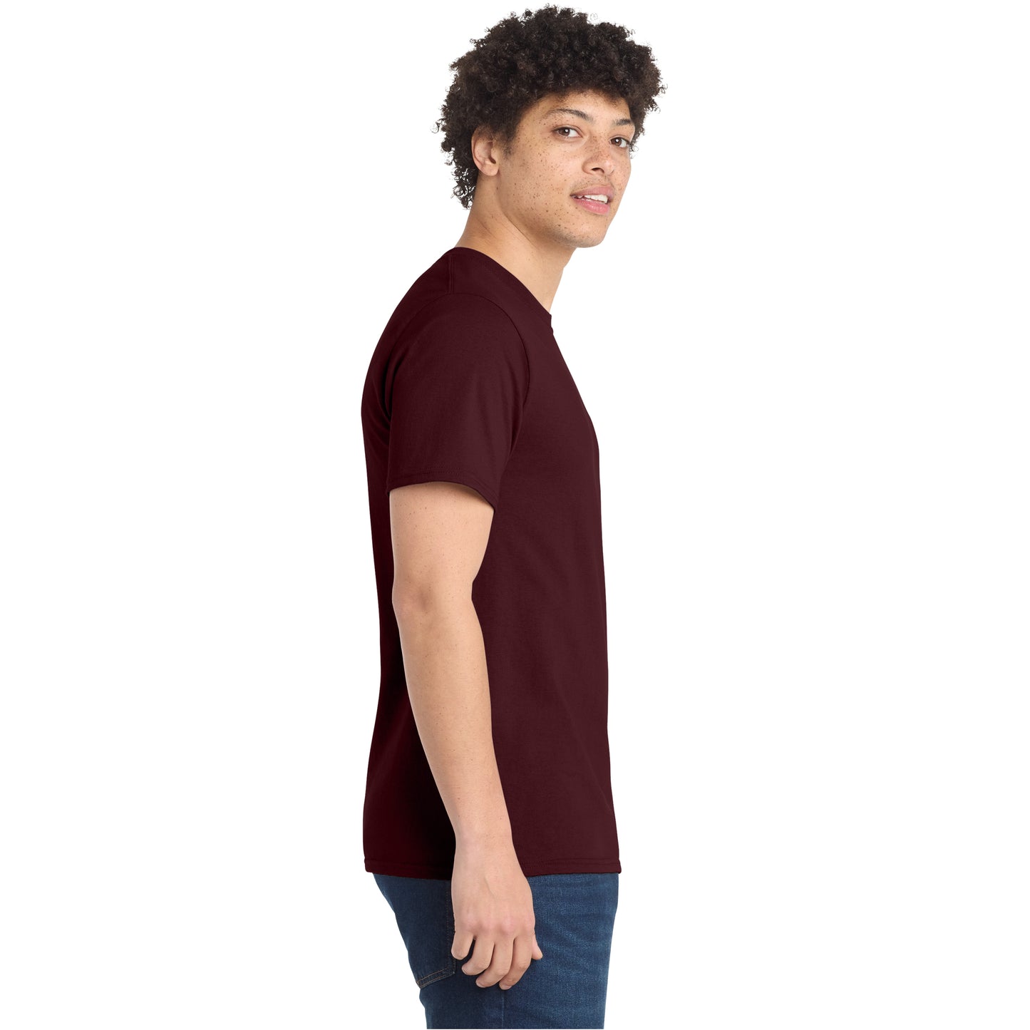Heathered Maroon