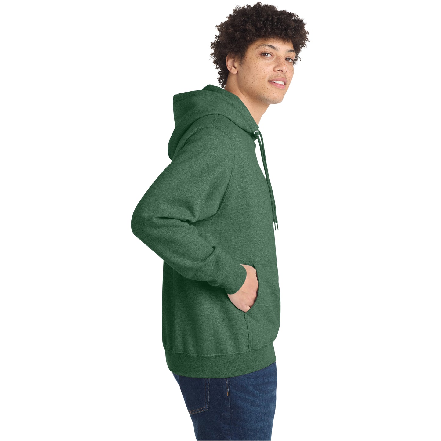 Heathered Dark Green