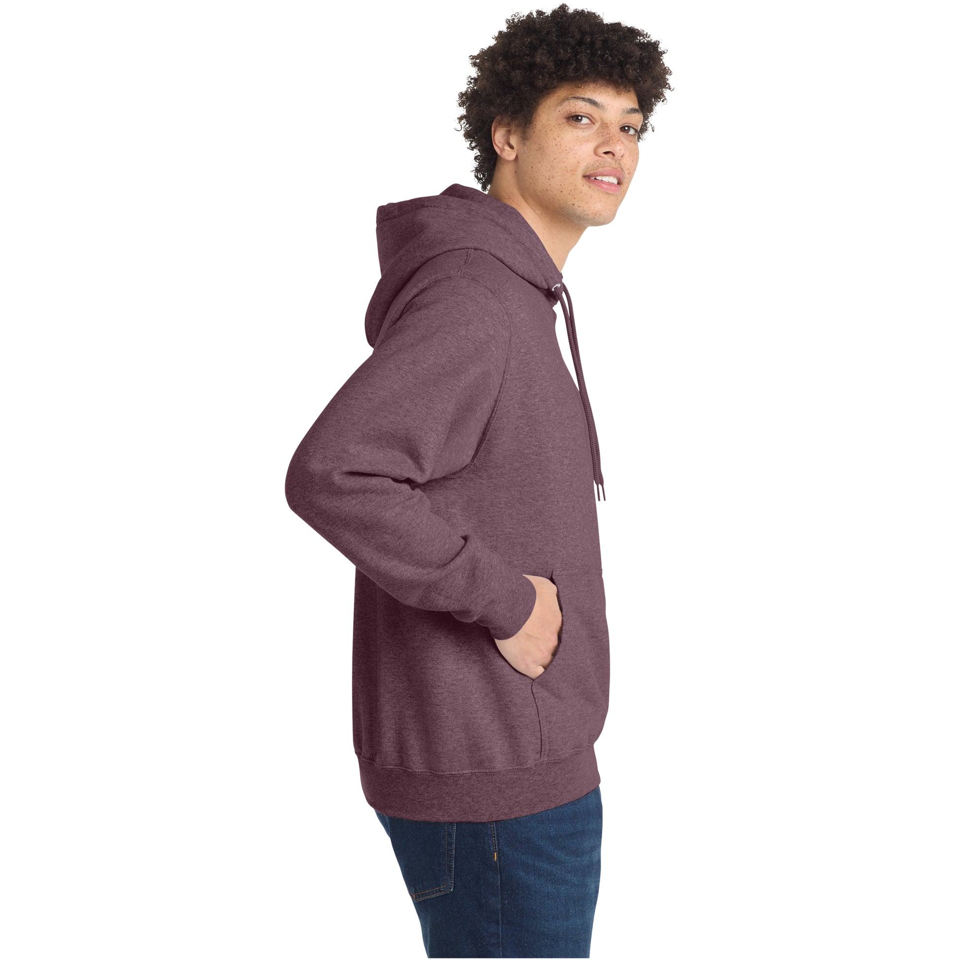 Heathered Maroon