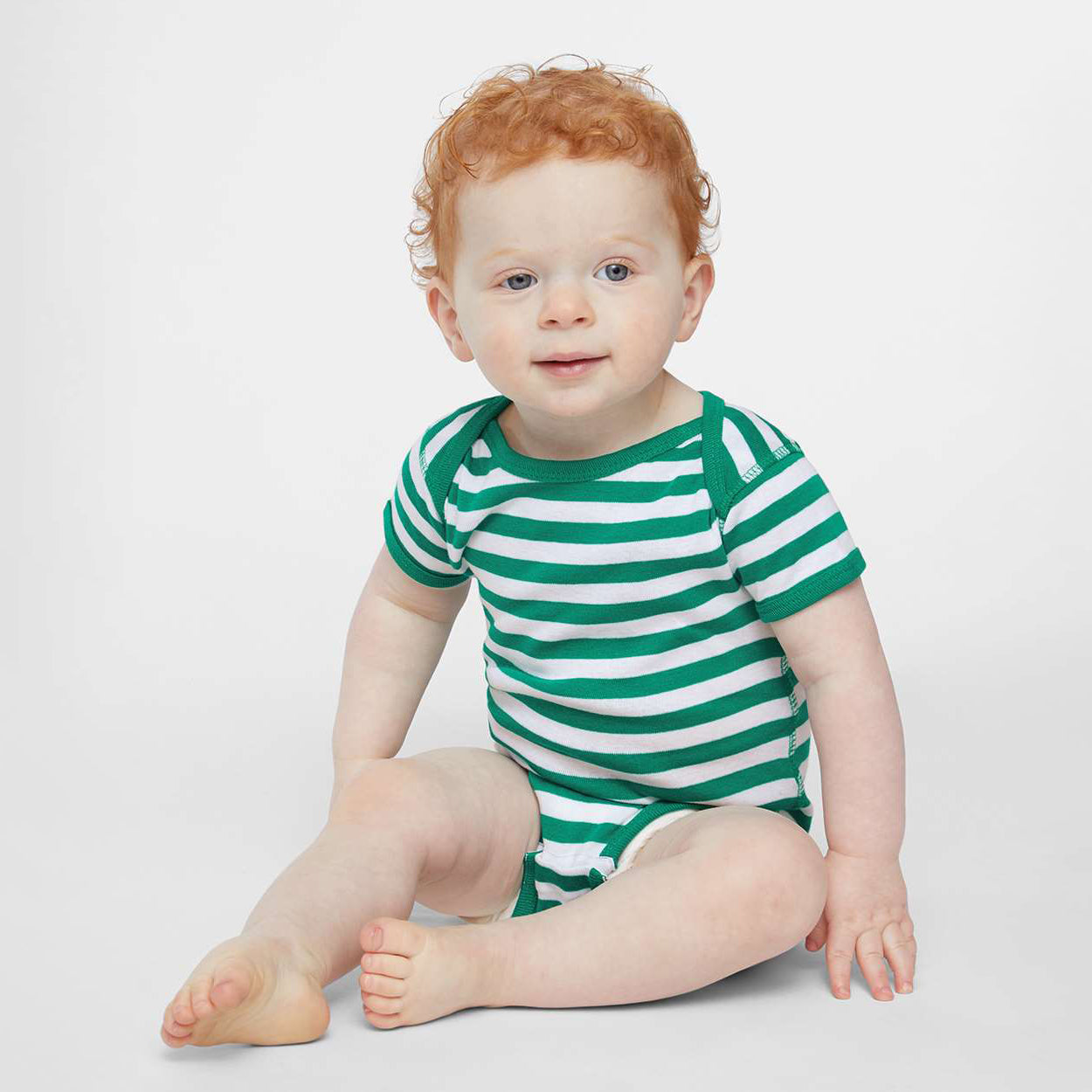 Kelly/White Stripe