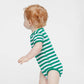 Kelly/White Stripe