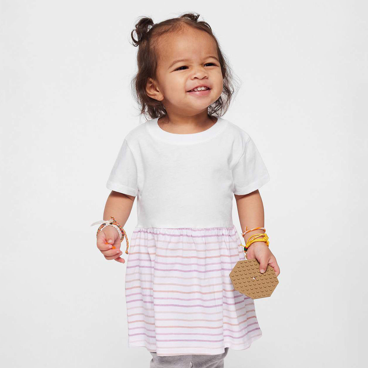 White/Lilac Stripe