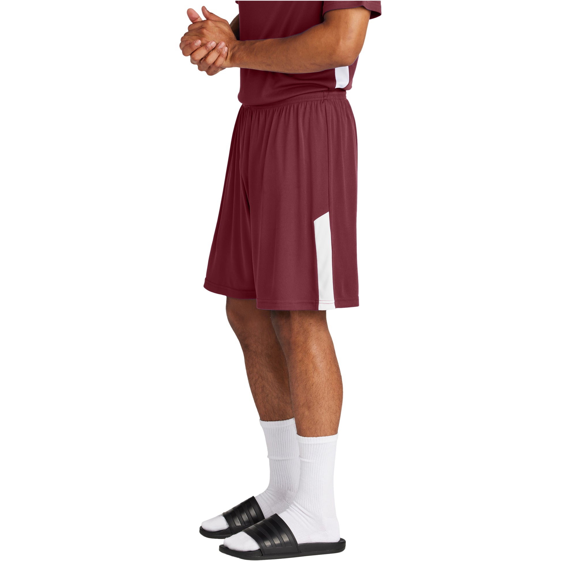 Maroon/White