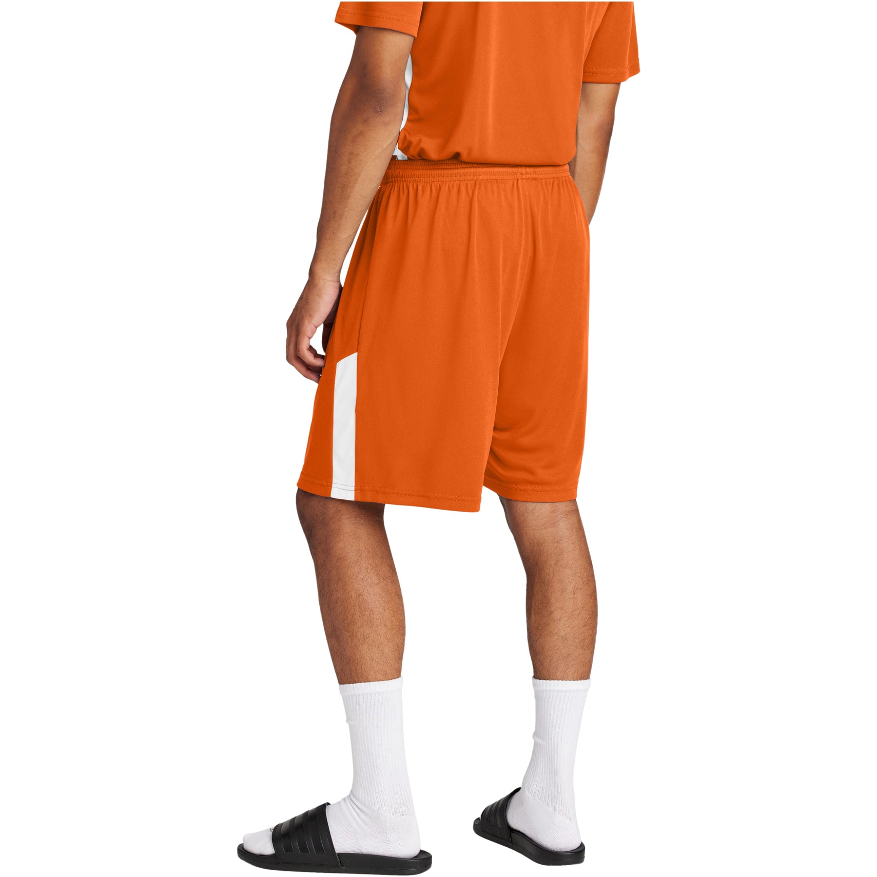 Deep Orange/White