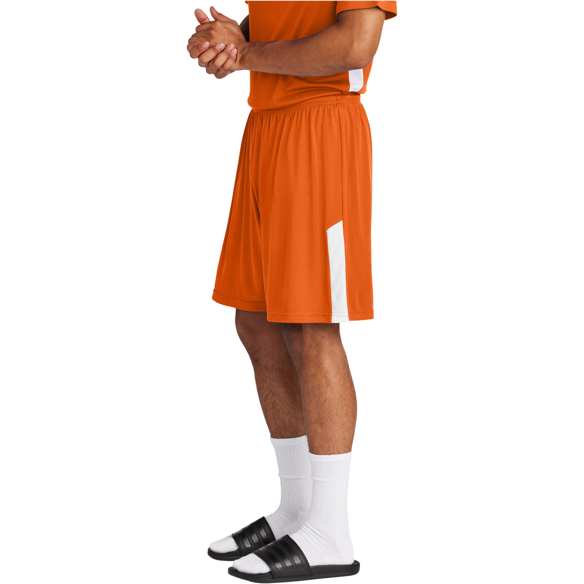 Deep Orange/White
