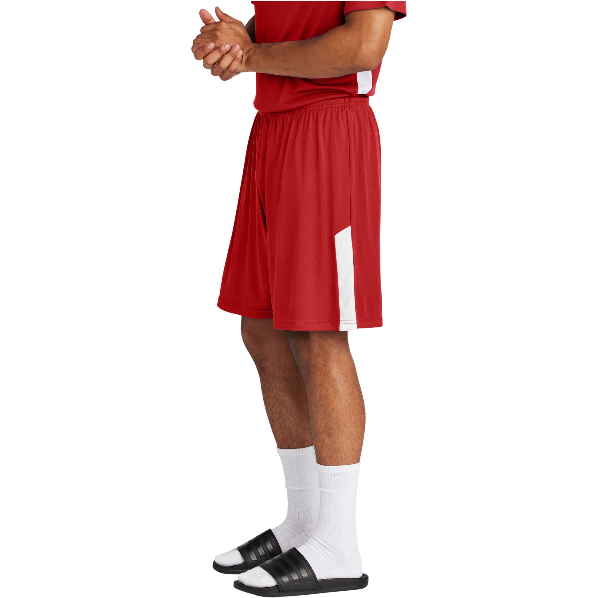 Deep Red/White