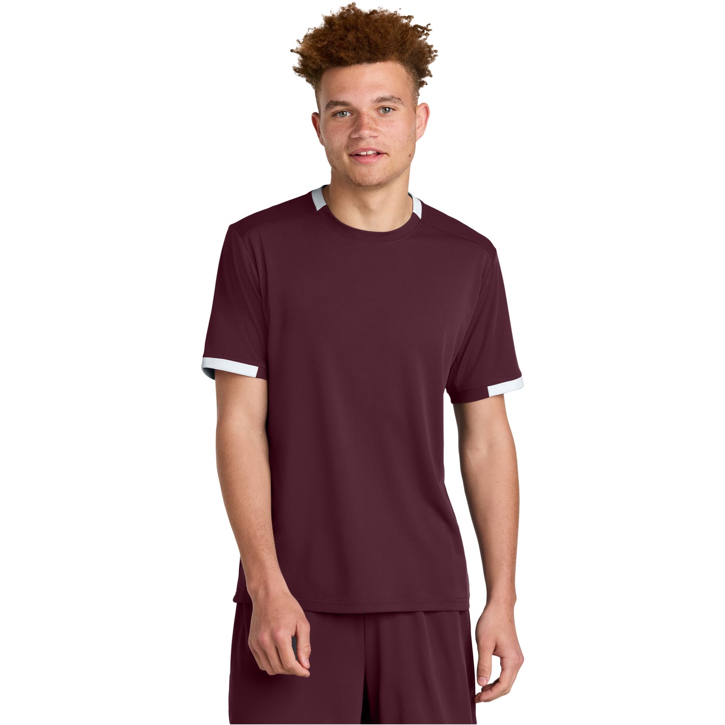 Maroon/White