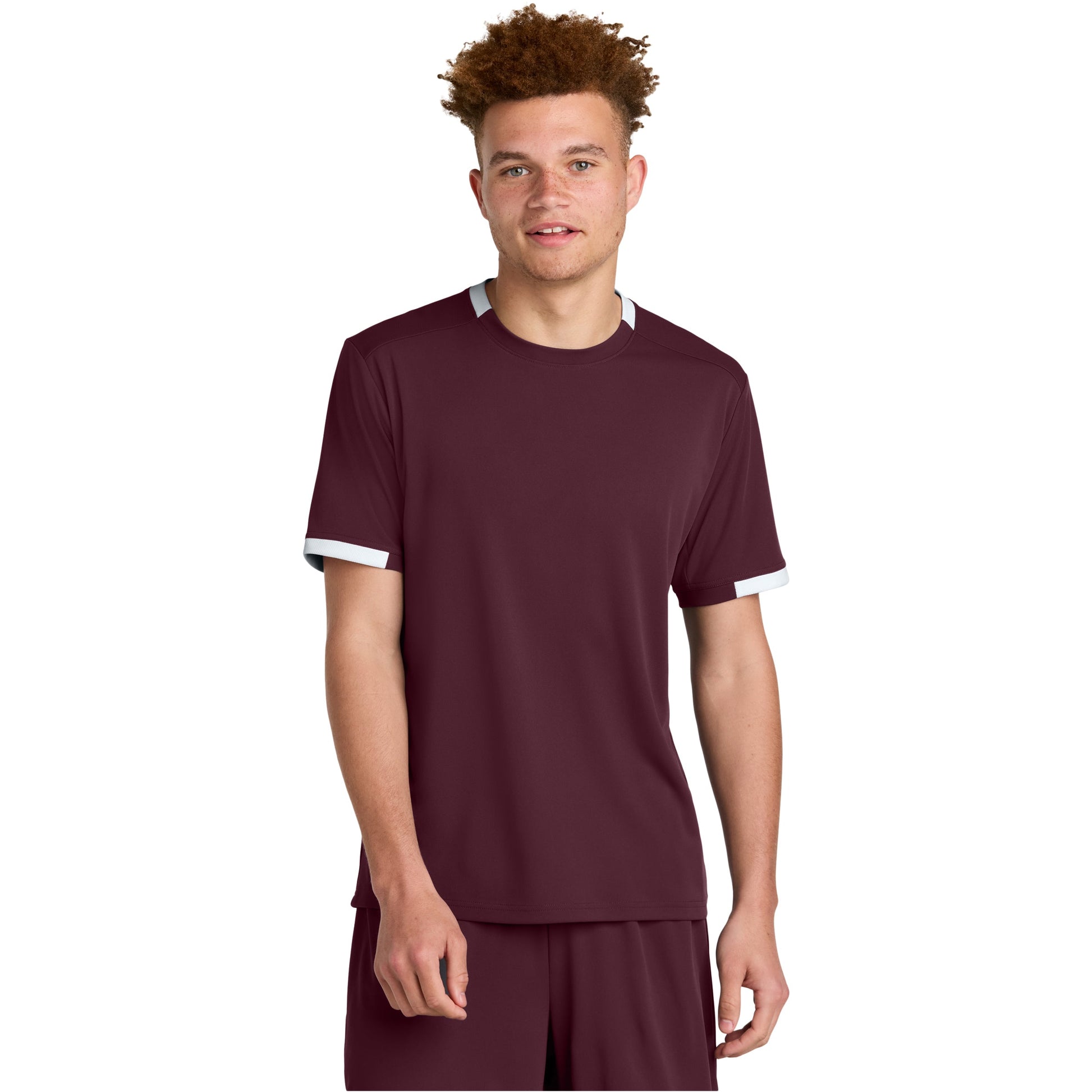 Maroon/White