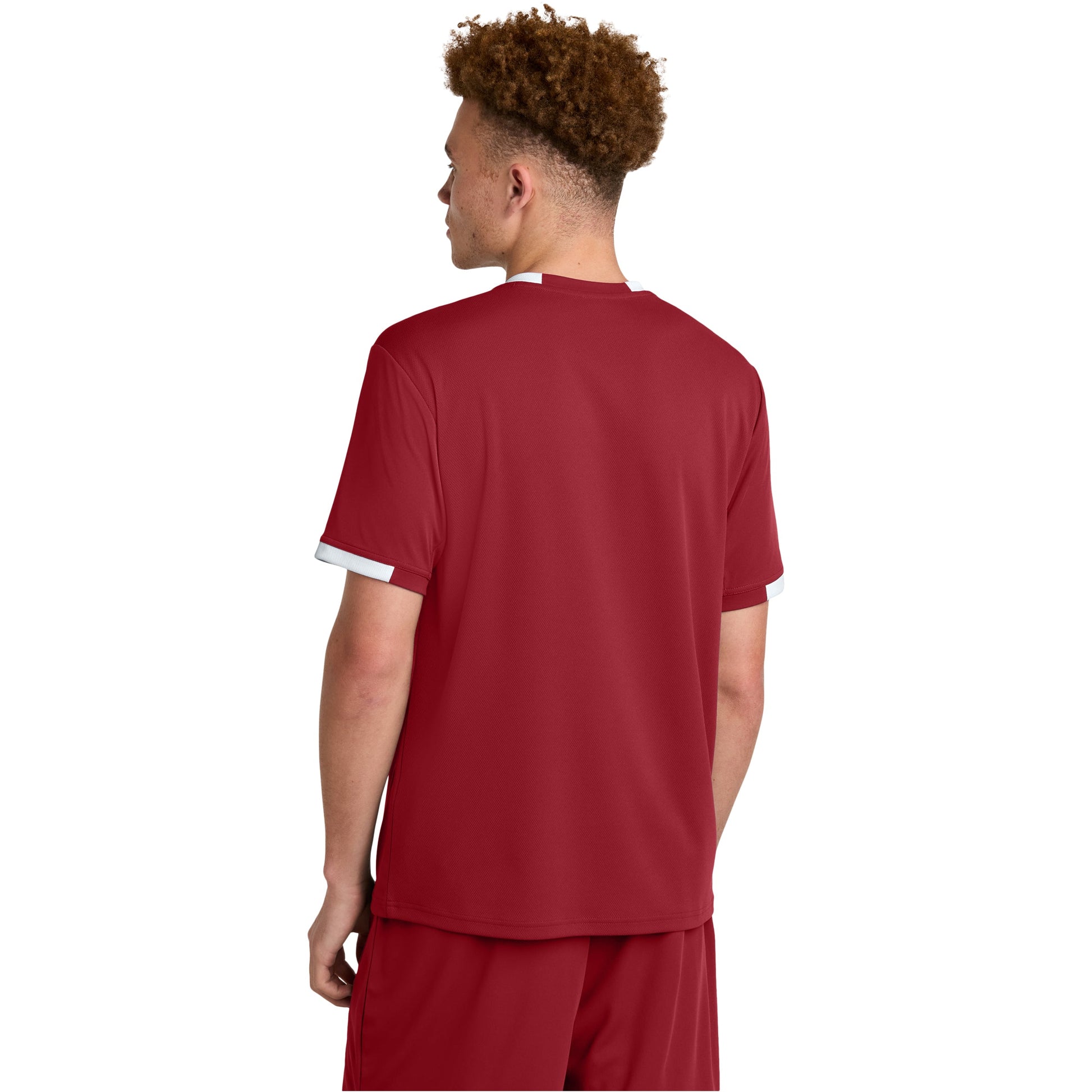 Deep Red/White