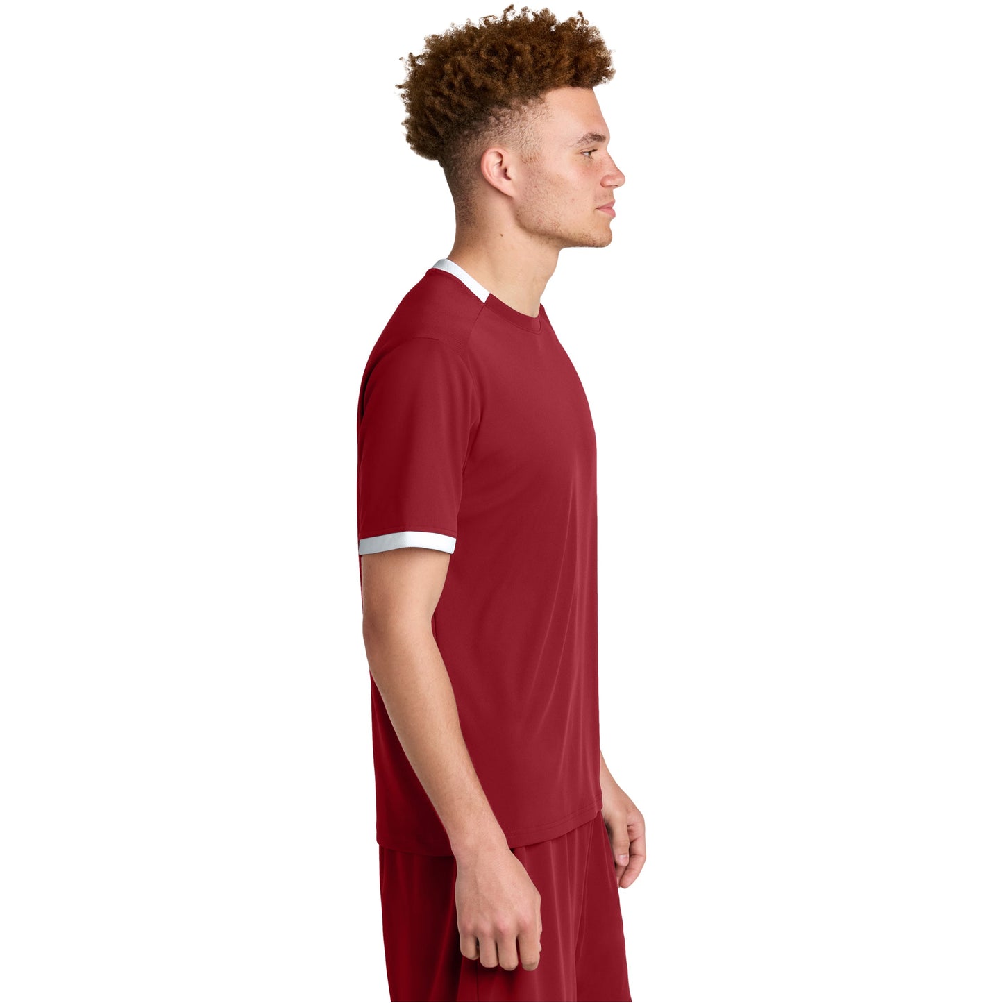 Deep Red/White