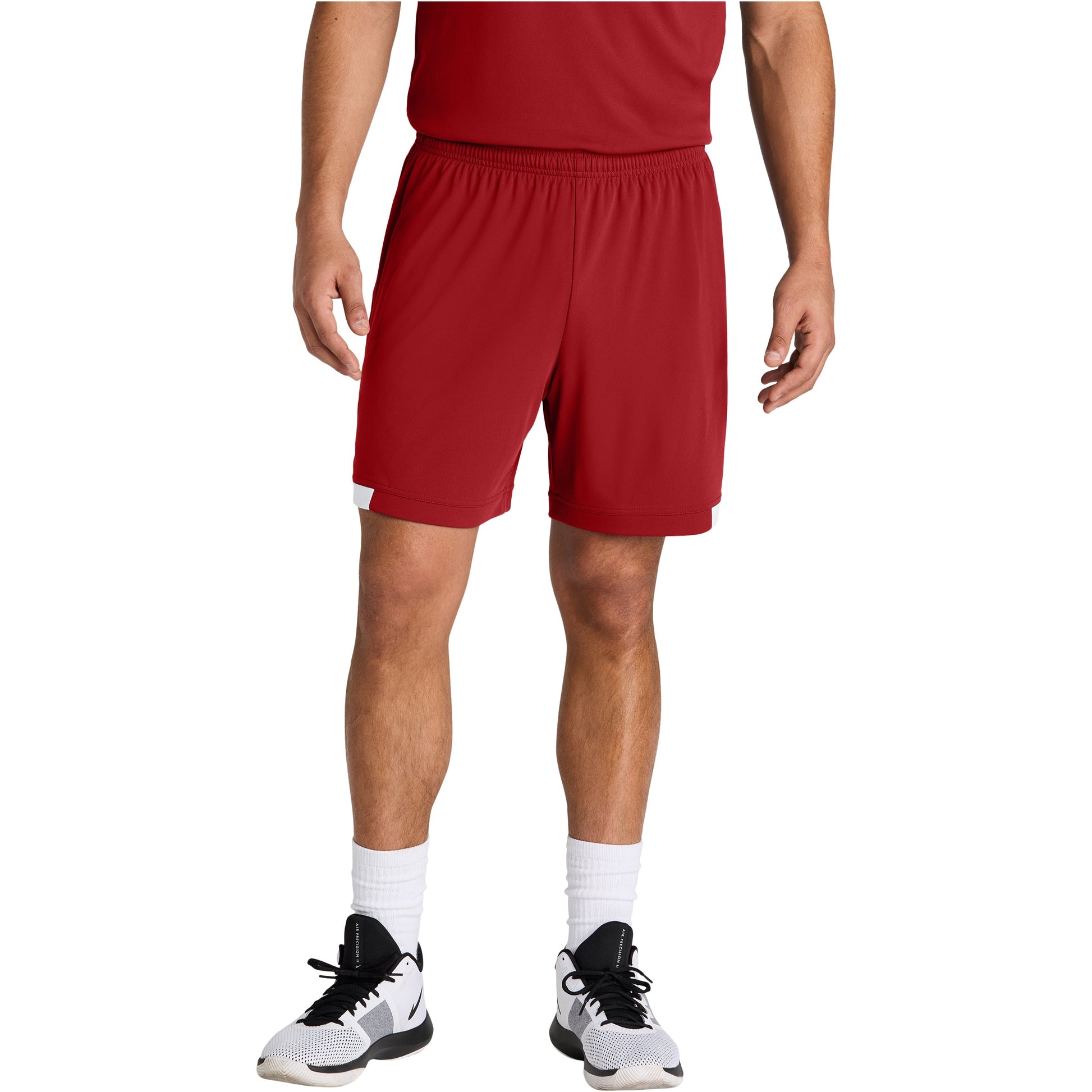 Deep Red/White