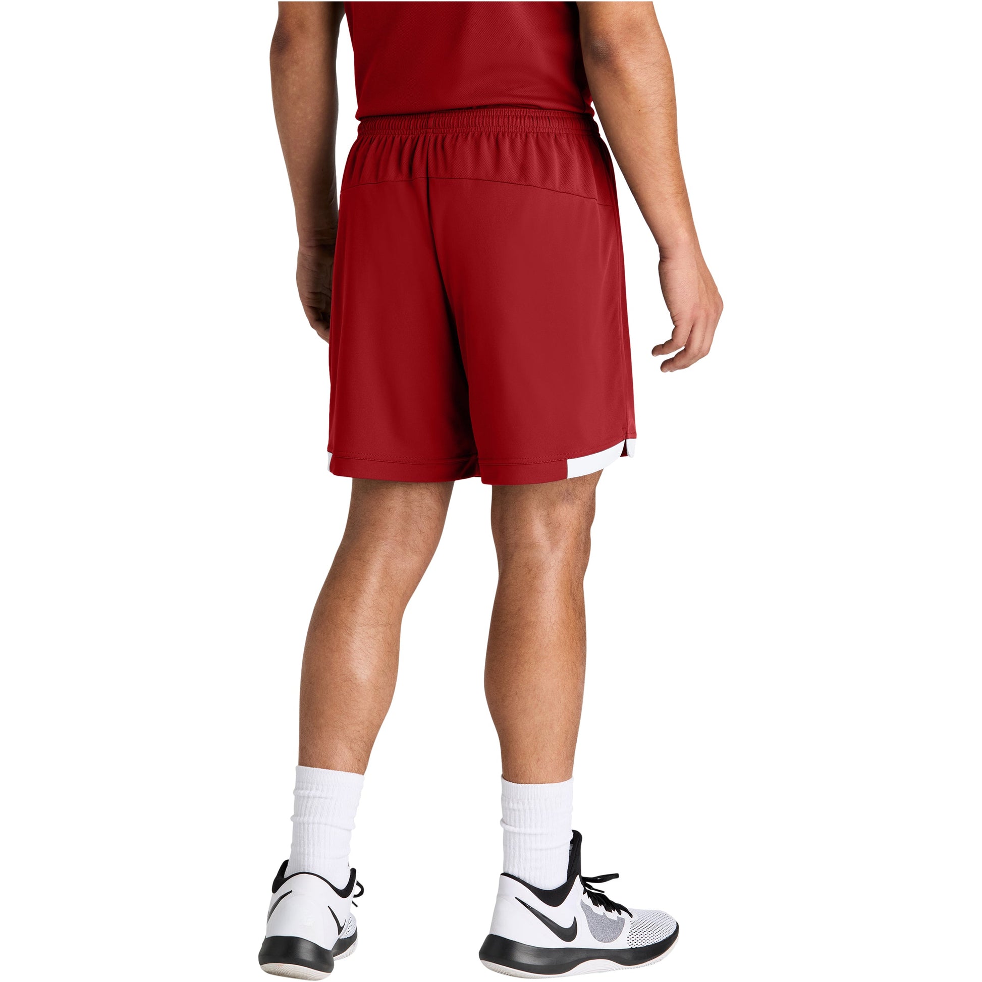 Deep Red/White