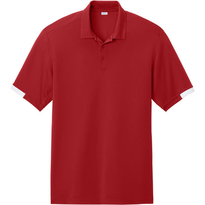 Deep Red/White