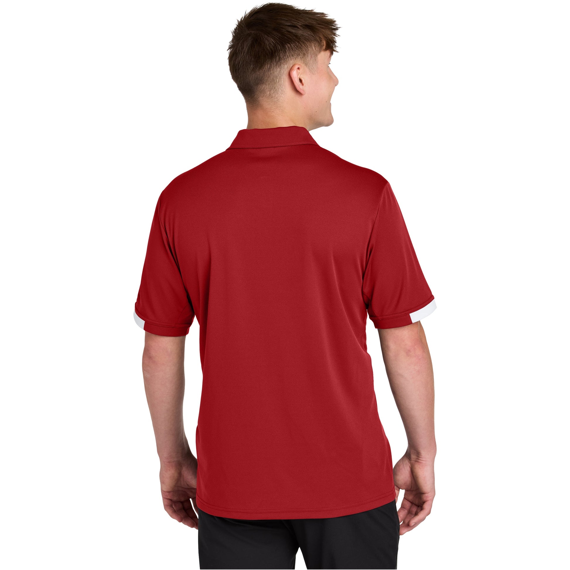 Deep Red/White
