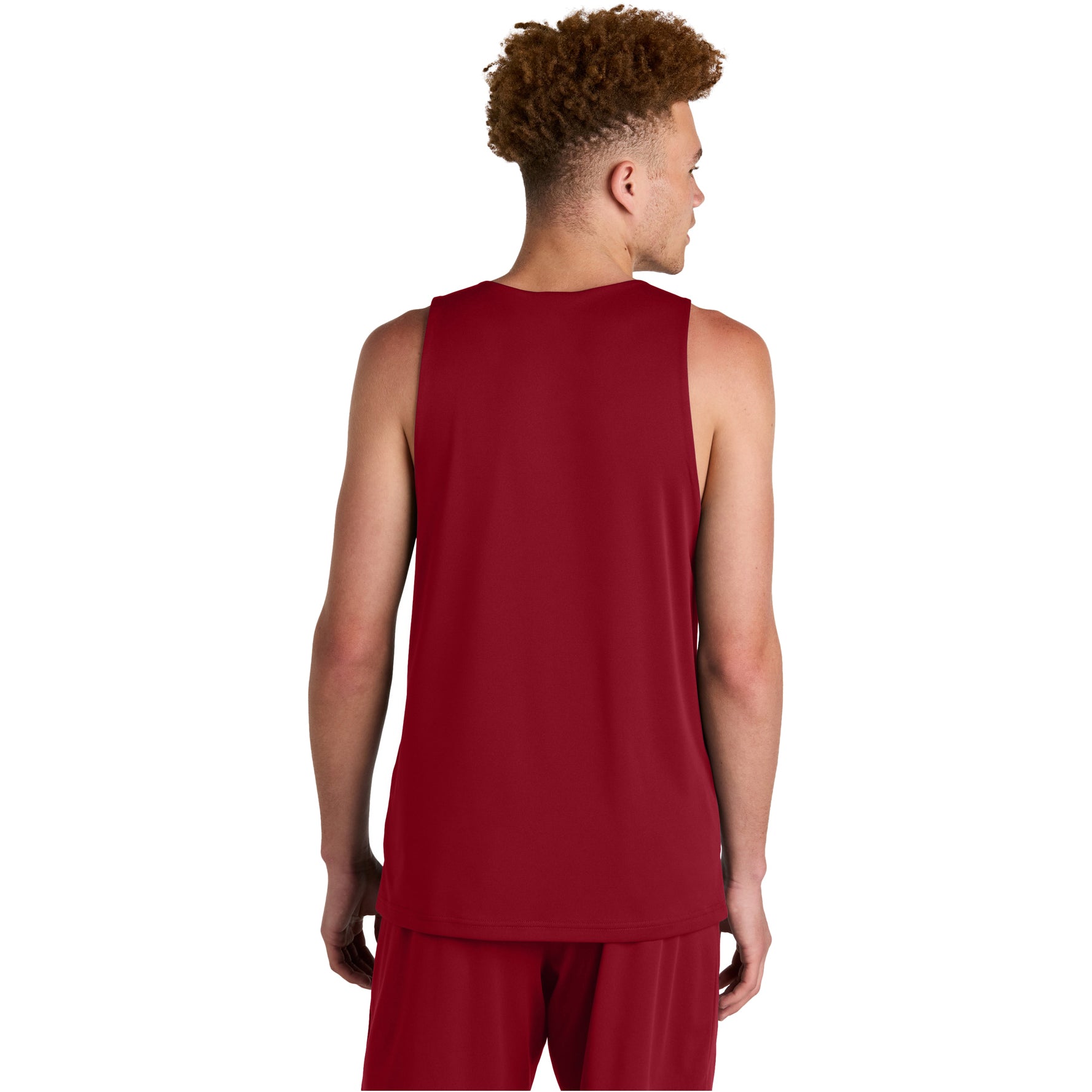 Deep Red/White