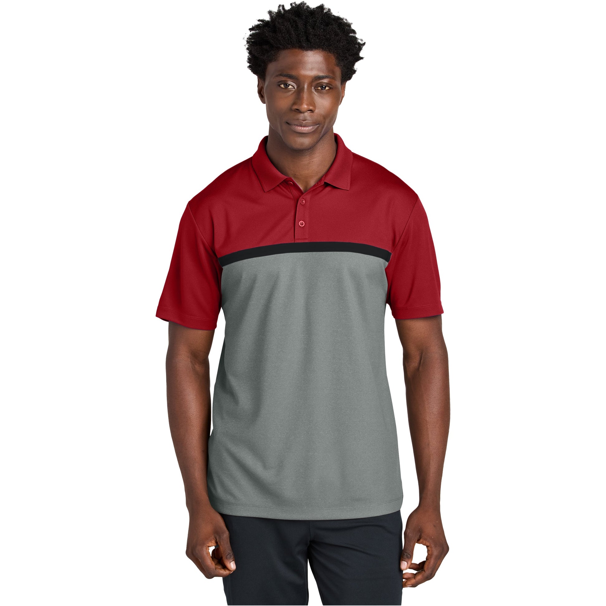 Deep Red/Grey Concrete Heather/Black