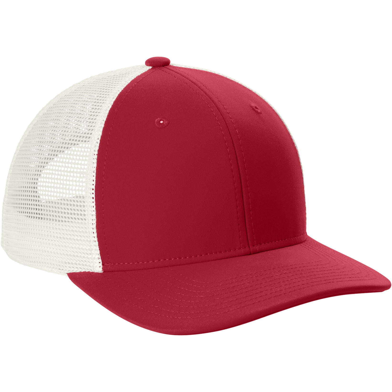 Deep Red/White
