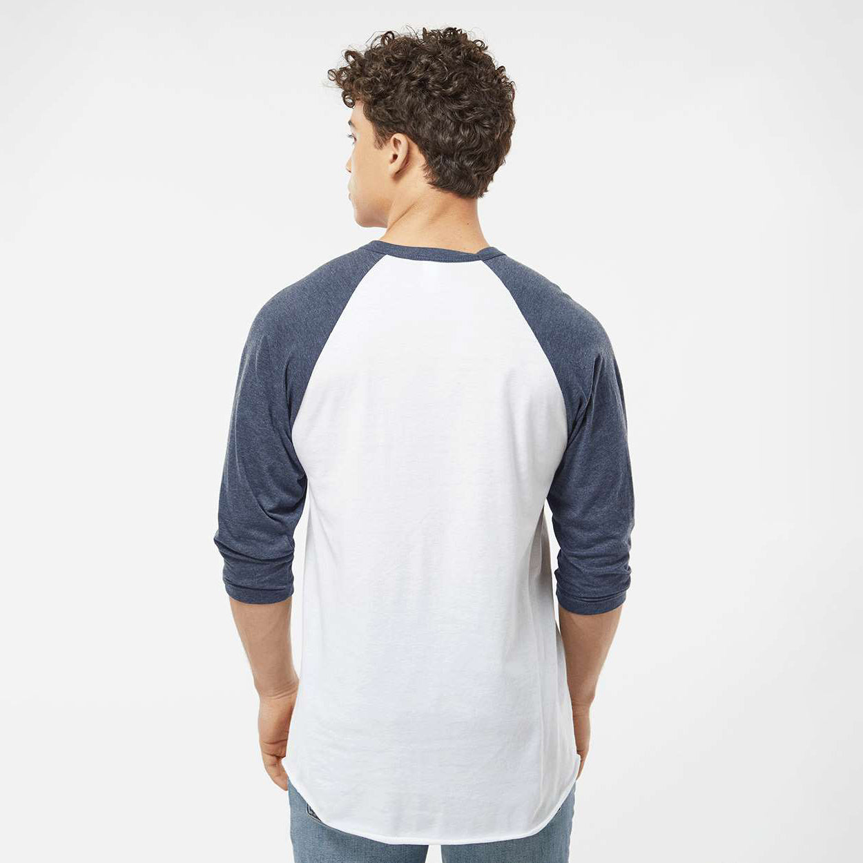White/Heather Denim