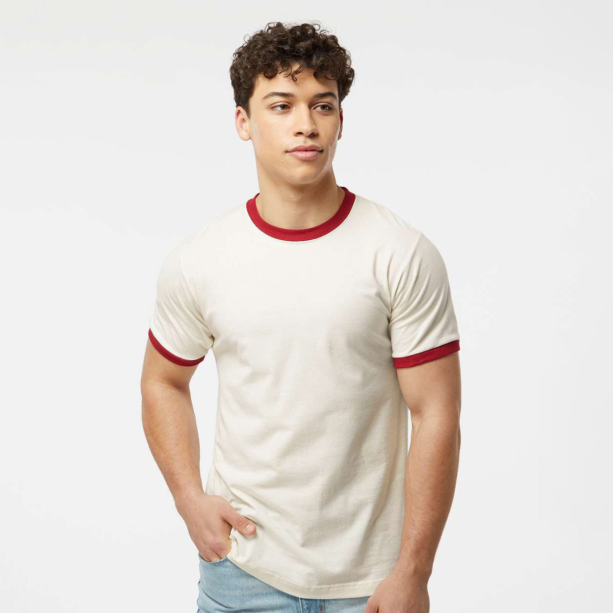 Vintage White/Rio Red