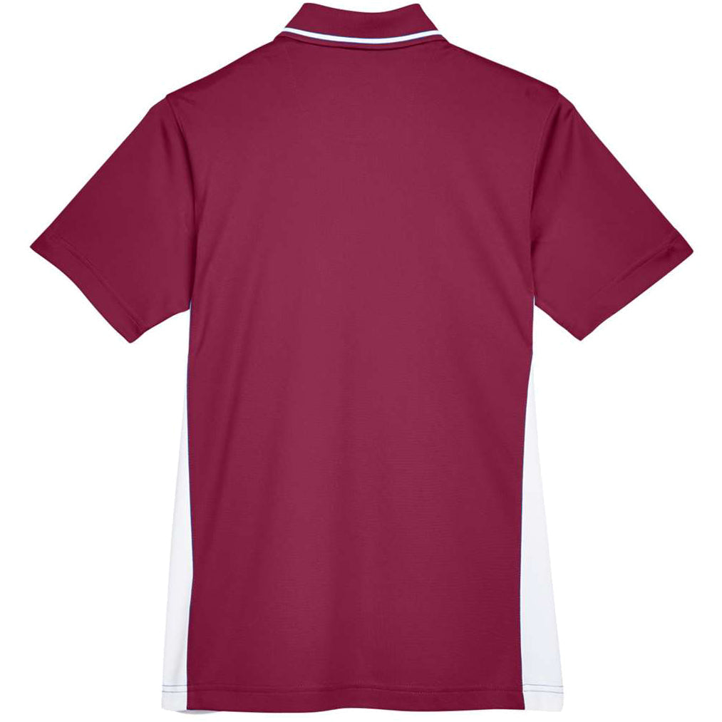 Maroon/White