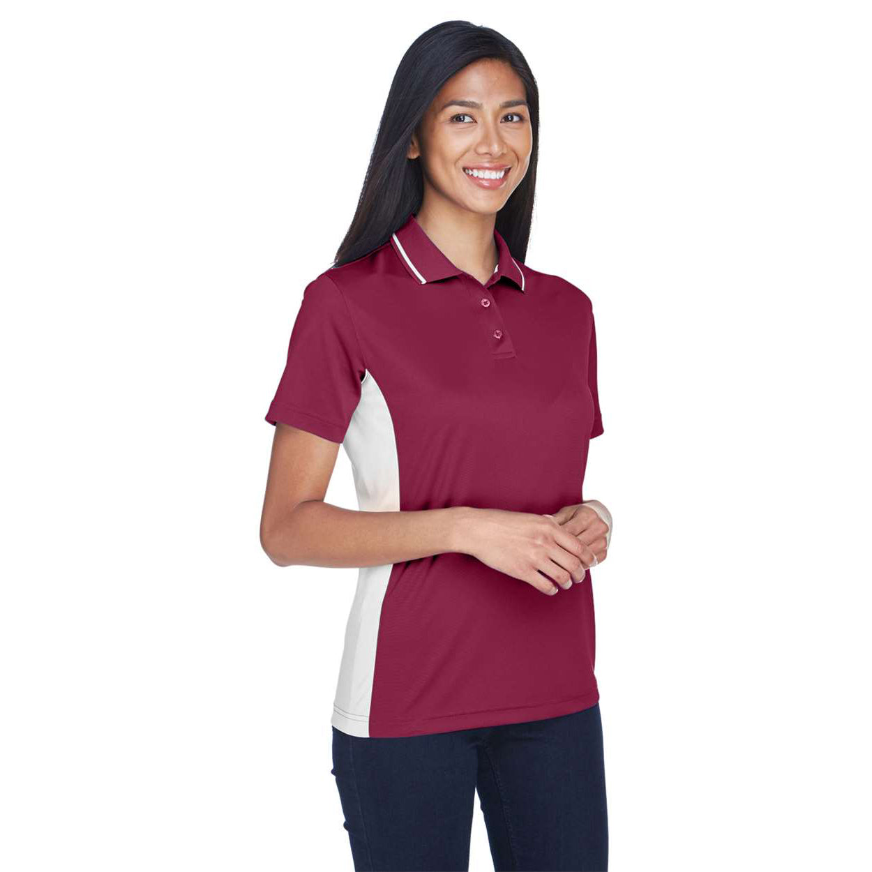 Maroon/White