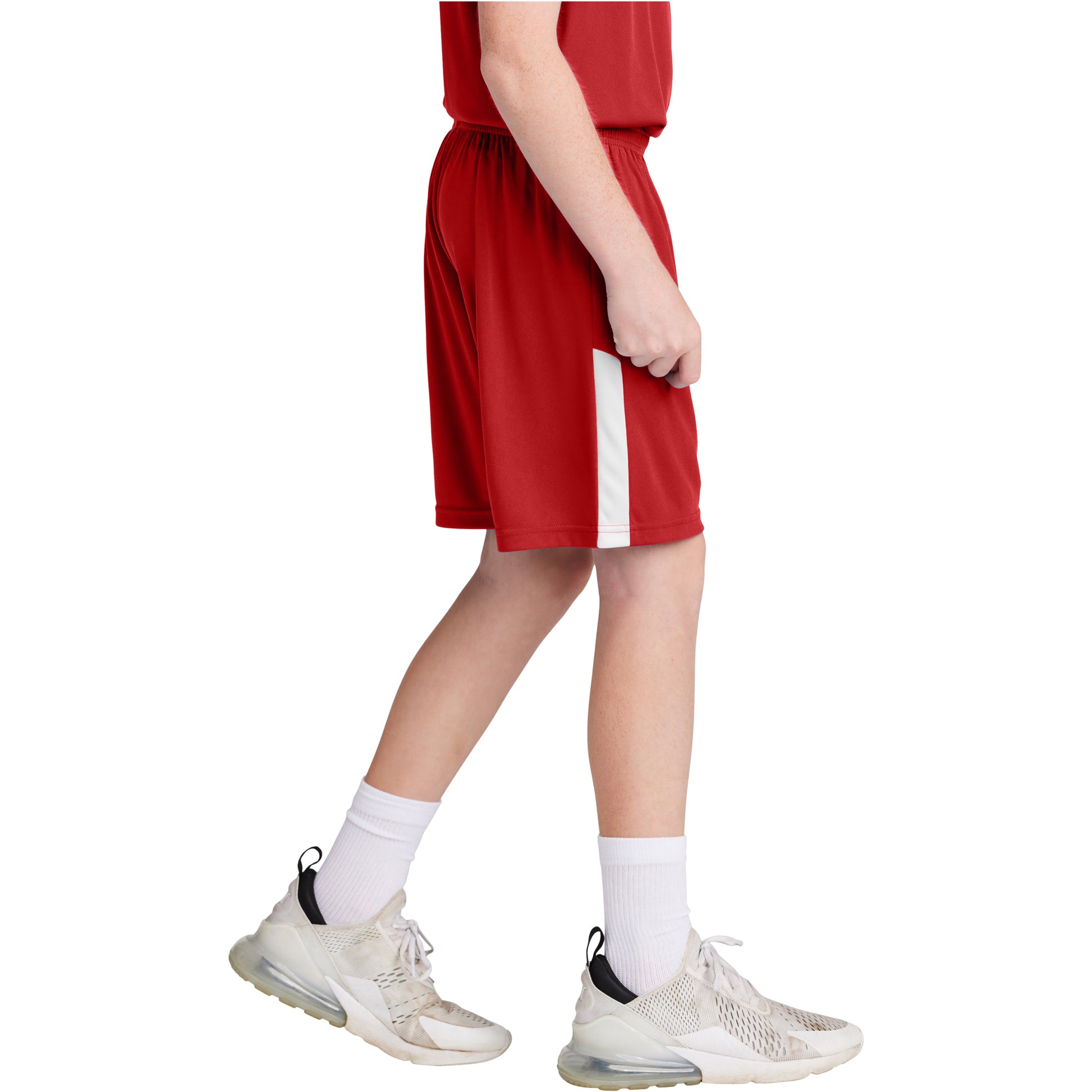 Deep Red/White