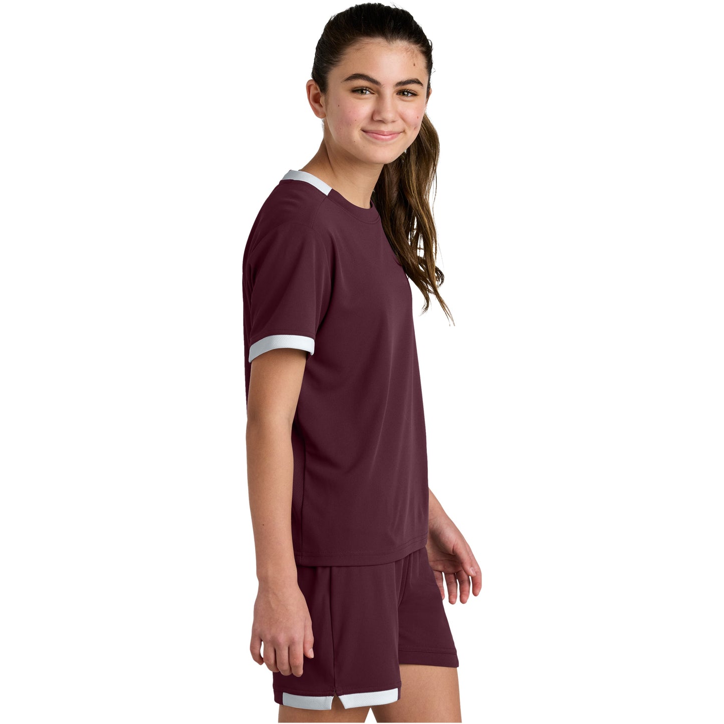 Maroon/White