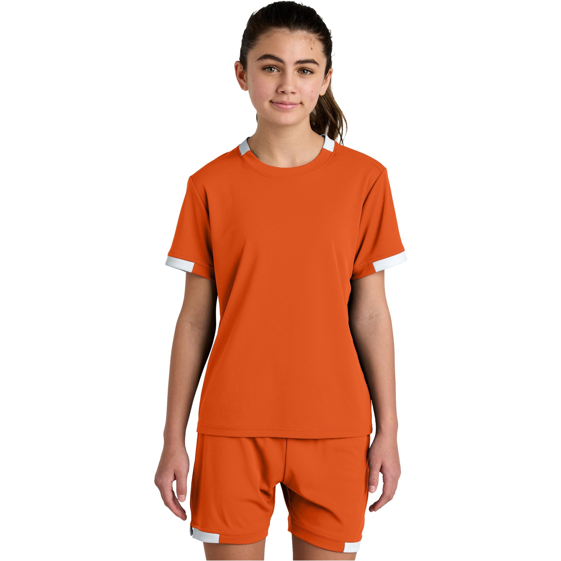 Deep Orange/White