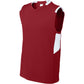 Deep Red/White
