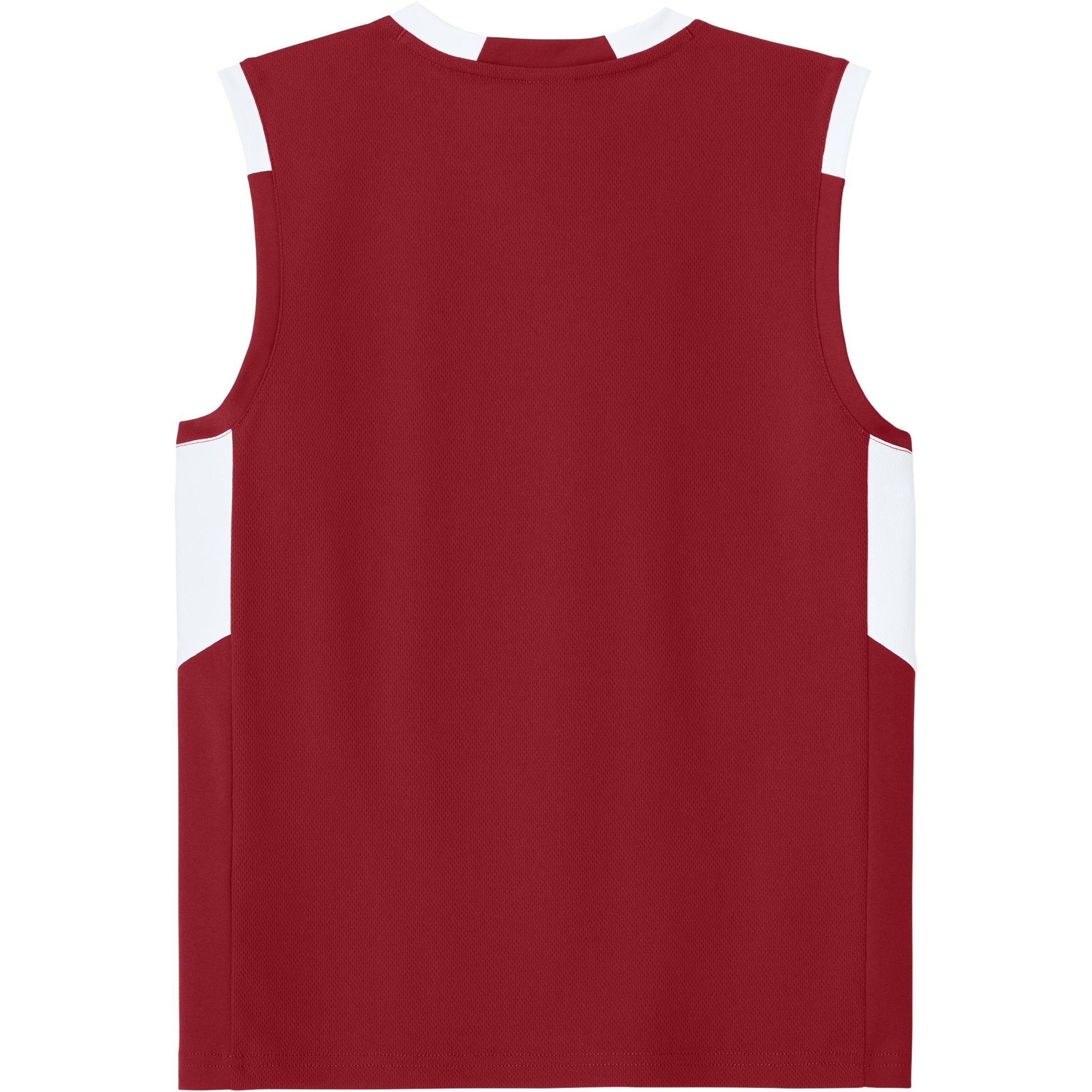 Deep Red/White